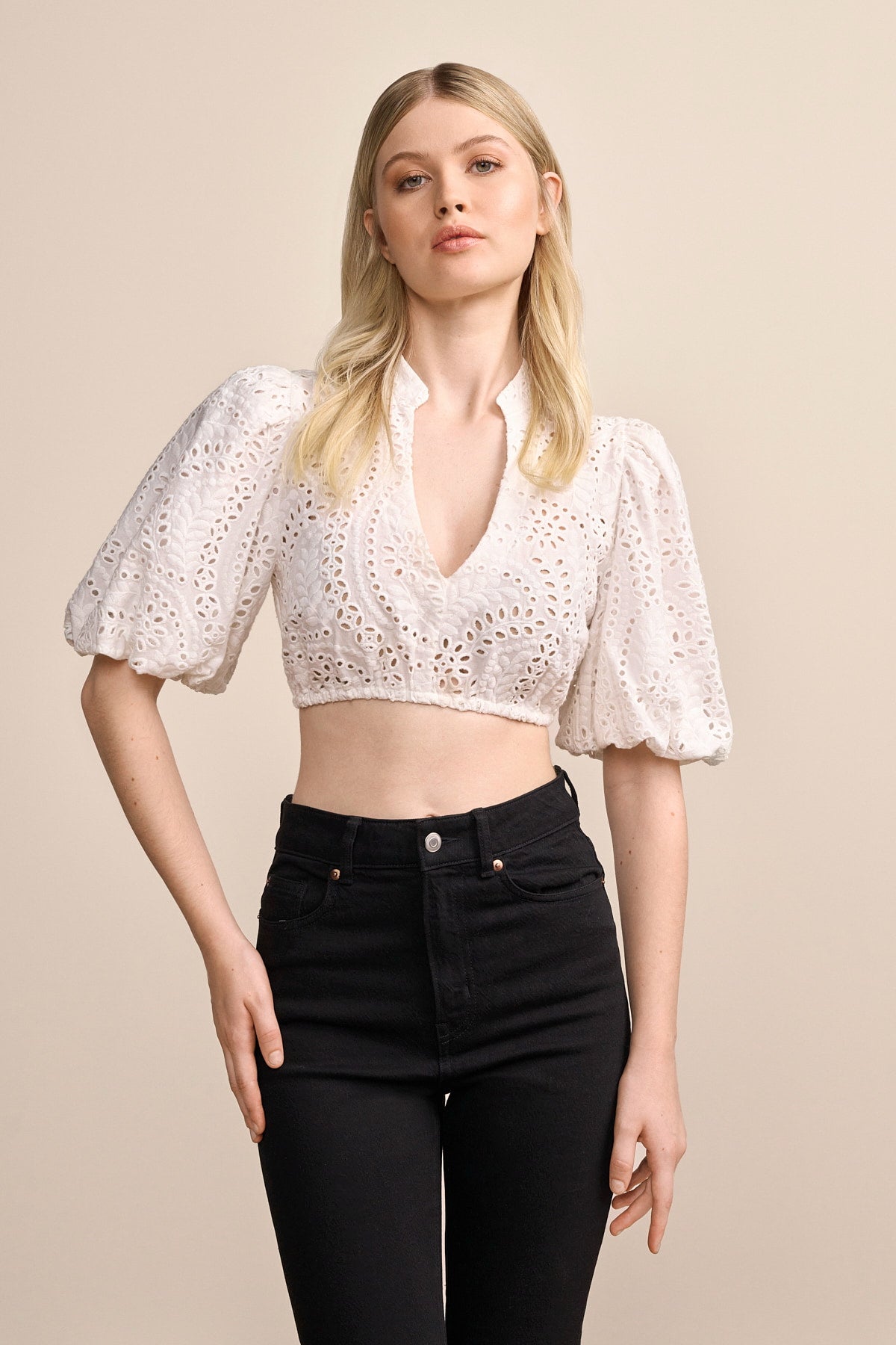 Kruger Aleyna dirndl blouse in ecru